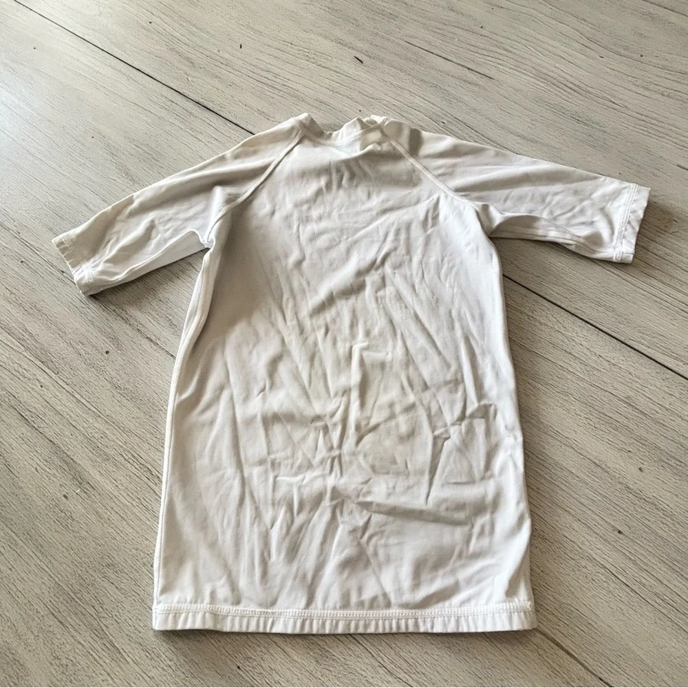RITZ CARLTON NAPLES Kid’s White Short Sleeve Rash Guard UPF 50+ Size Youth XL